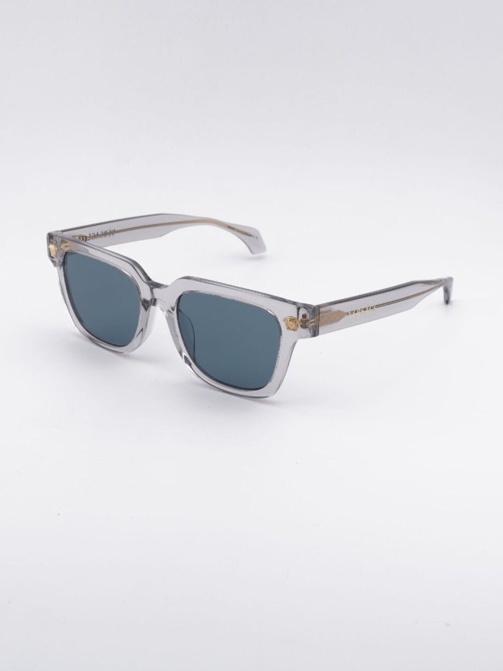 Versace VE4510U 530580 Sunglasses Grey Square Frame, Blue Lenses